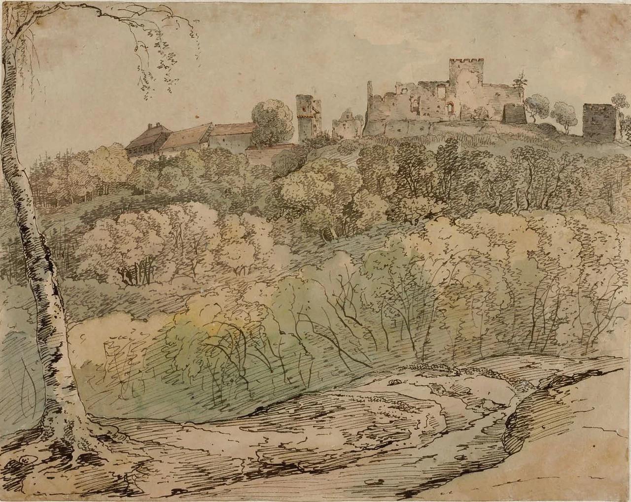 Carl Philipp Fohr - Castello di Frankenstein sulla Bergstrasse